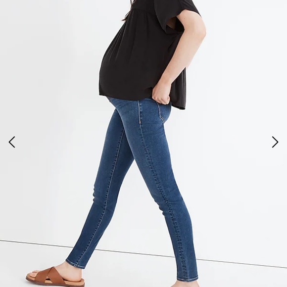Maternity Over-the-Belly Skinny Jeans in Coronet Wash - Picture 4 of 12